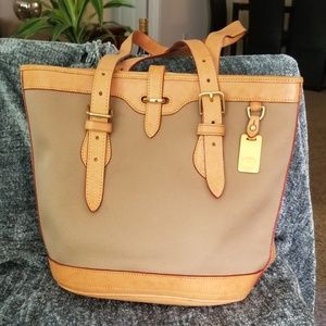 Dooney and Bourke Canvas and Leather Purse